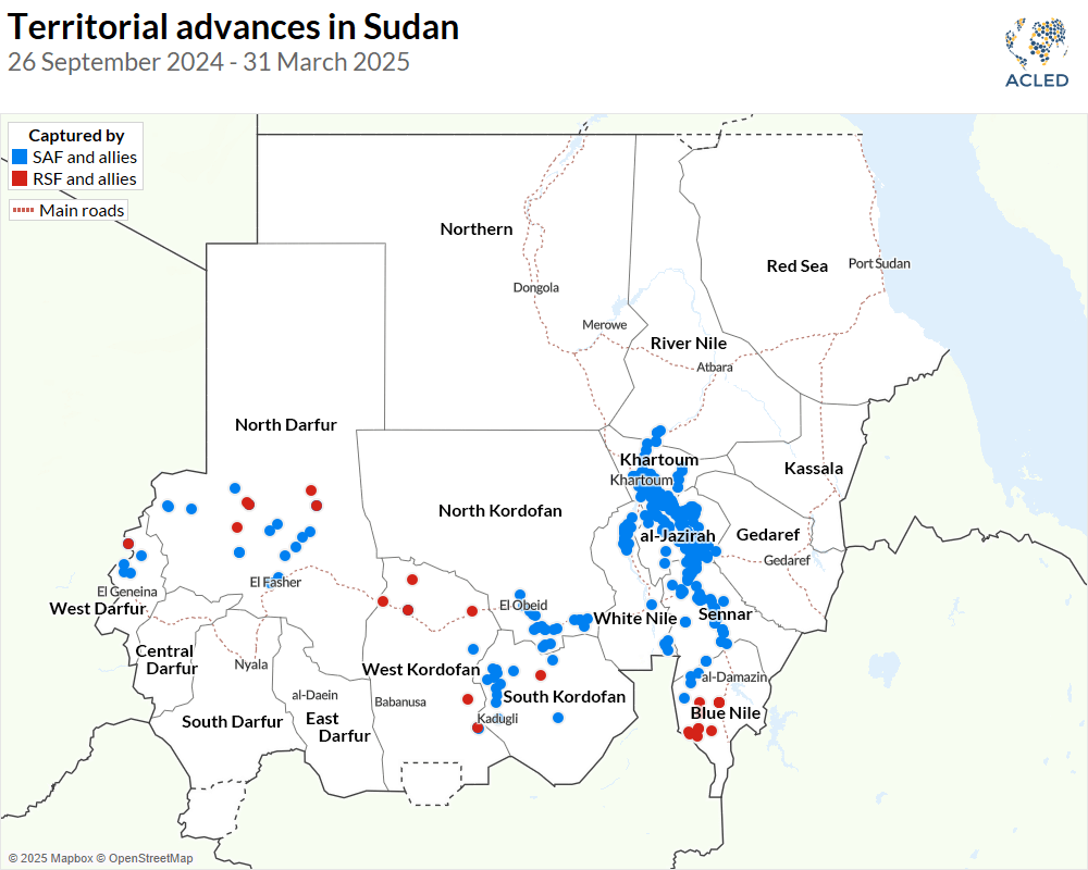 Sudan Territorial Advances Map